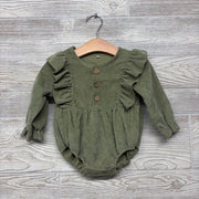 Corduroy Ruffle Bodysuit 18M