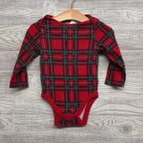 LS Plaid Bodysuit 12-18M