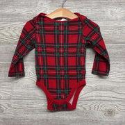 LS Plaid Bodysuit 12-18M