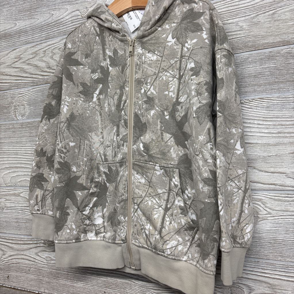 Camo Oversized Full Zip Hoodie 6-7
