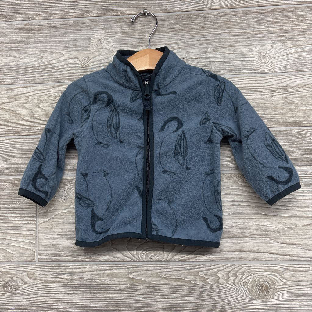 Full Zip Fleece Jacket Penguins 12M