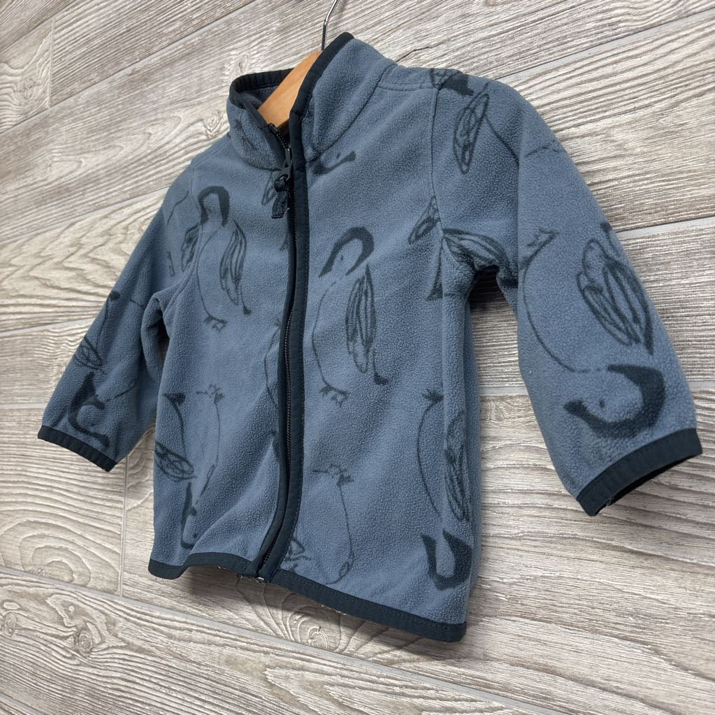 Full Zip Fleece Jacket Penguins 12M