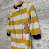 Blanket Sleeper Stripes Bear Fishing 3T