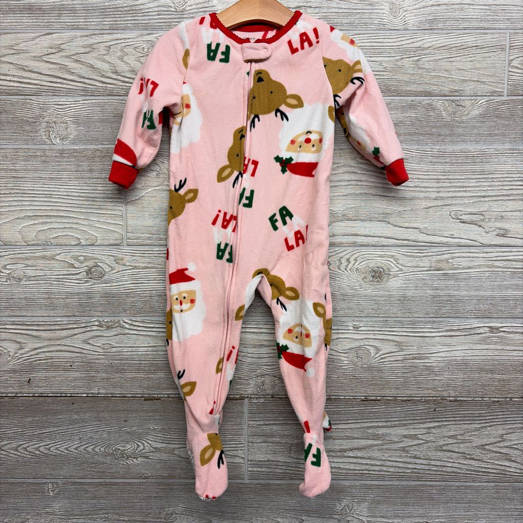 Blanket Sleeper Santa & Deer 18M