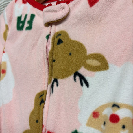 Blanket Sleeper Santa & Deer 18M