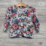 Bamboo French Terry Cardigan Flowers 12-18M