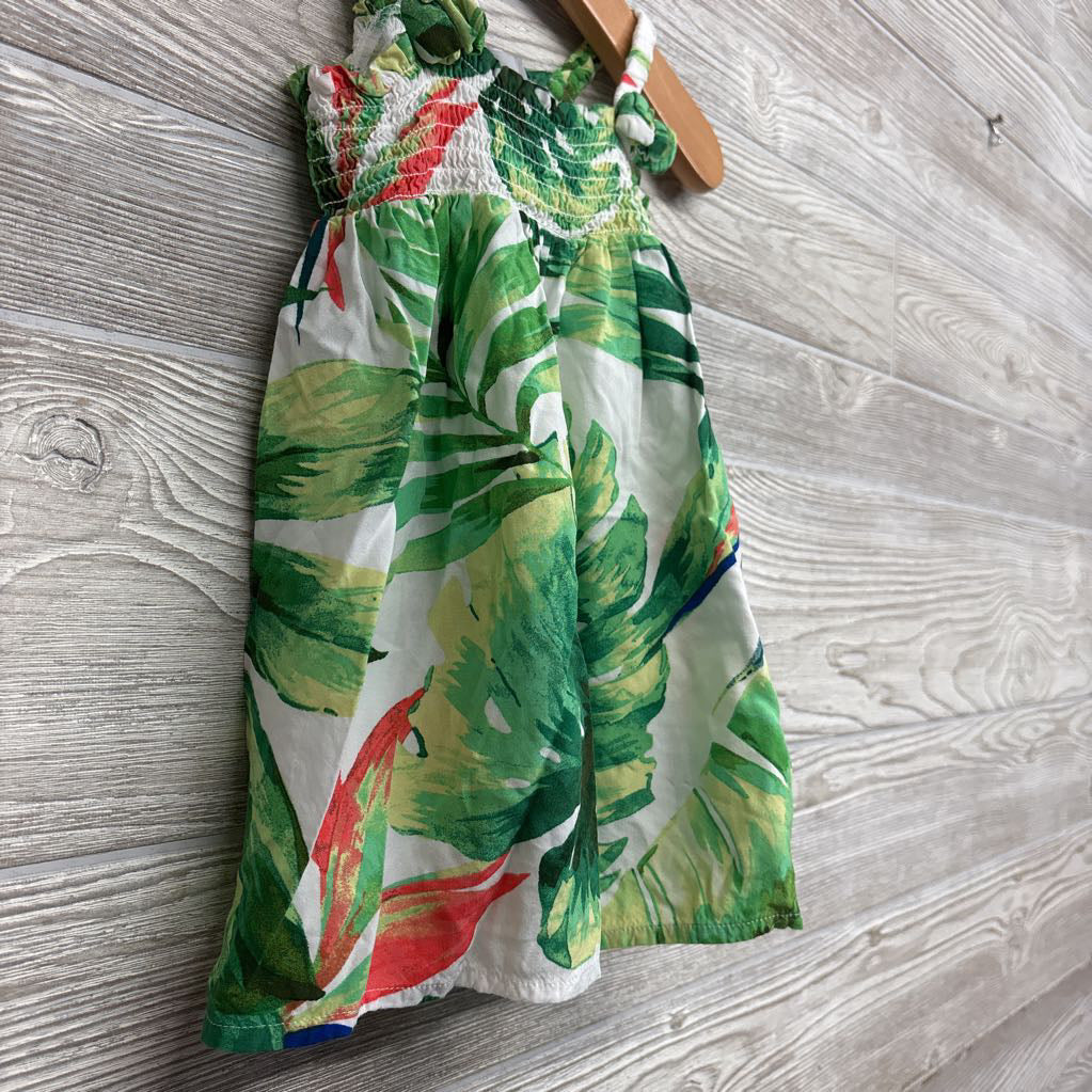 Tank Smocked Dress Leaves 9-12M