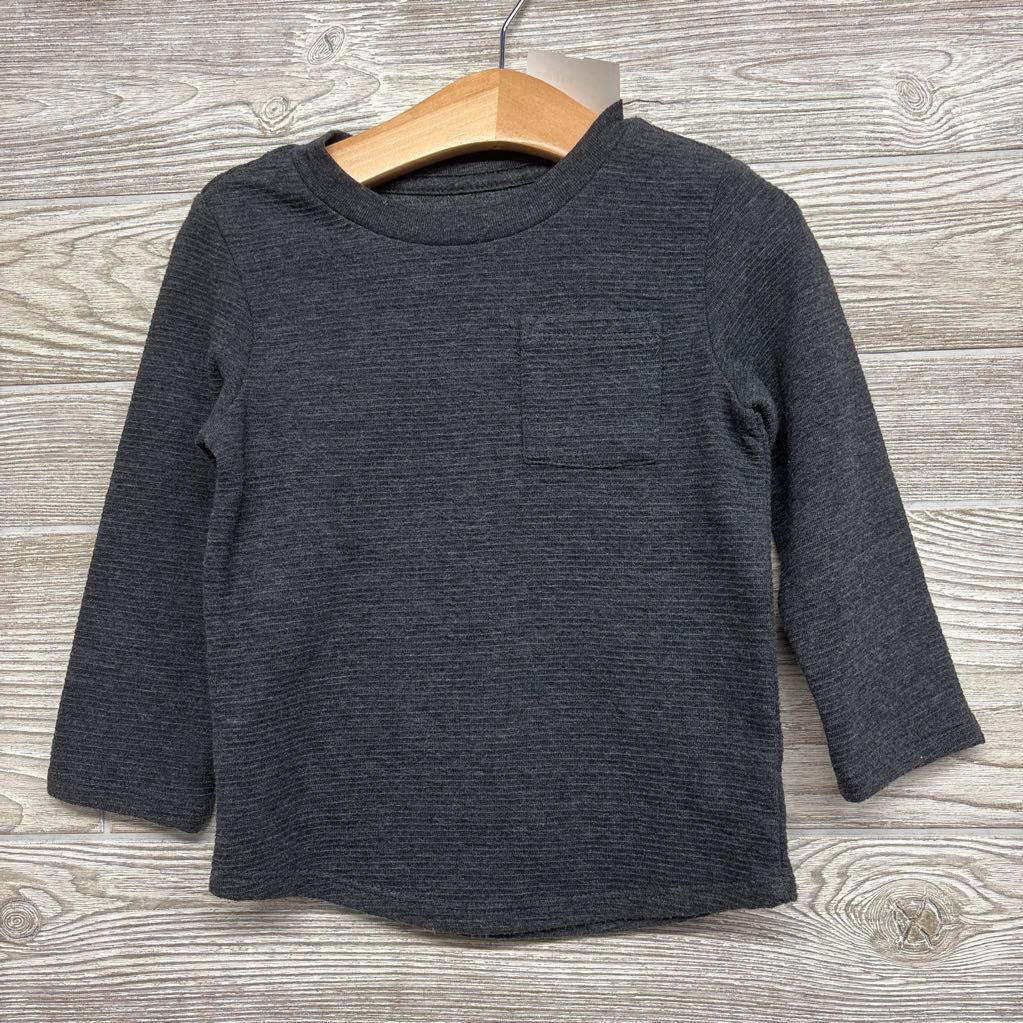 LS Ribbed Shirt Chest Pocket 2T