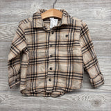 LS Plaid Button Up Shirt Chest Pocket 3T