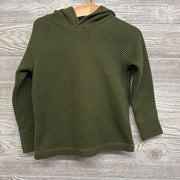 LS Waffle Knit Shirt W/ Hood 3T