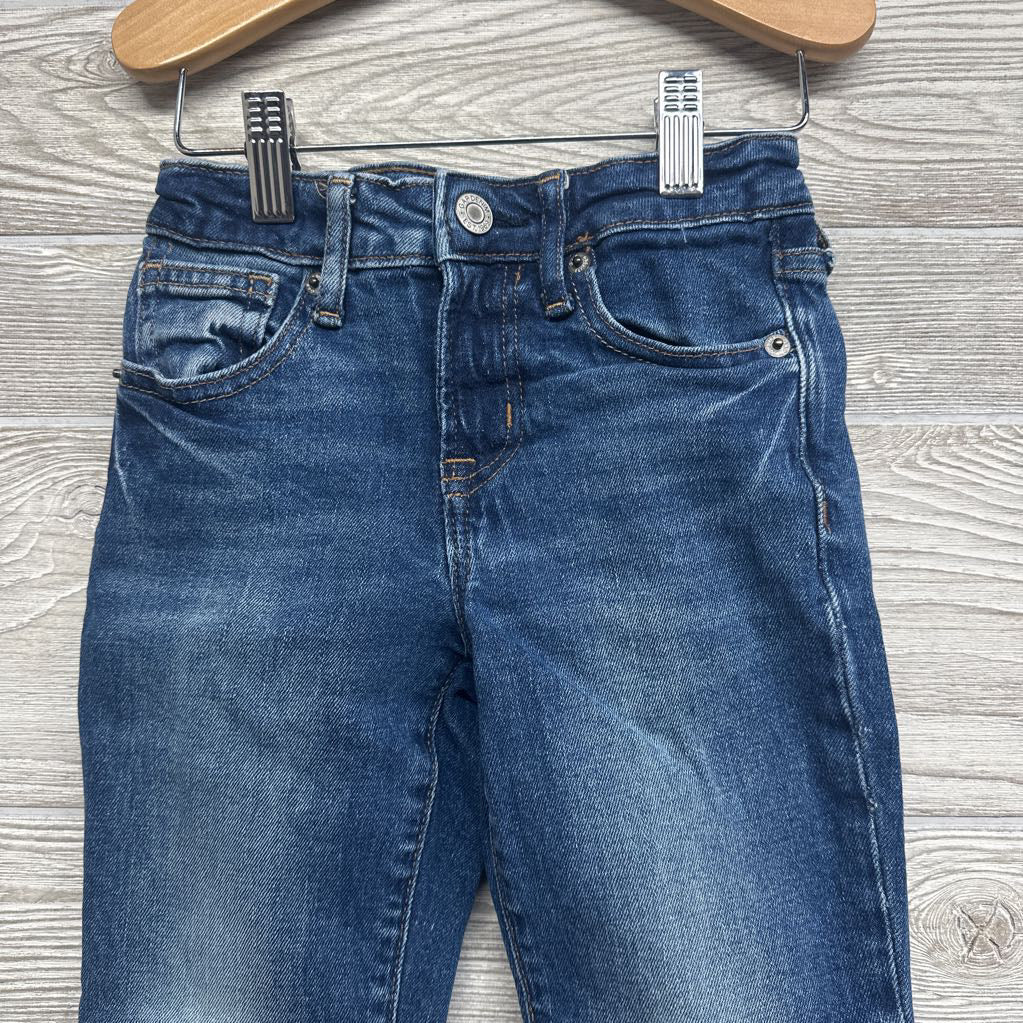 70's Flare High Rise Jeans Frayed 6