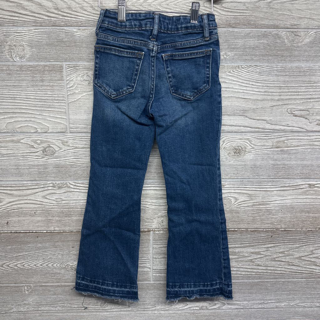 70's Flare High Rise Jeans Frayed 6