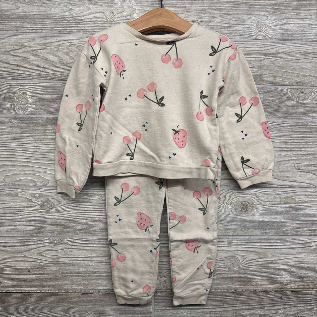 Crewneck & French Terry Joggers Cherries Strawberries 5T