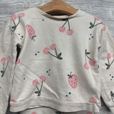 Crewneck & French Terry Joggers Cherries Strawberries 5T
