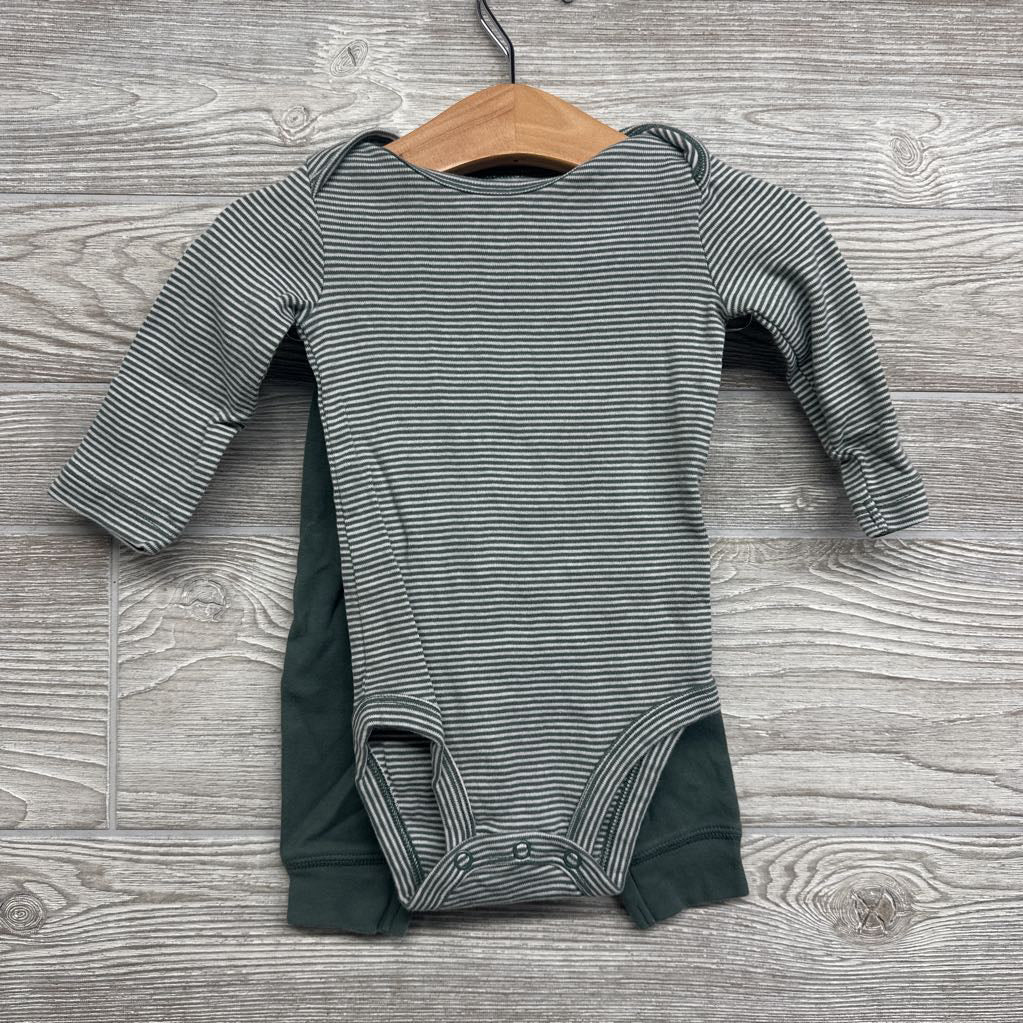 Full Zip Fleece Hoodie Dinosaurs, LS Bodysuit Stripes & Pants 6M