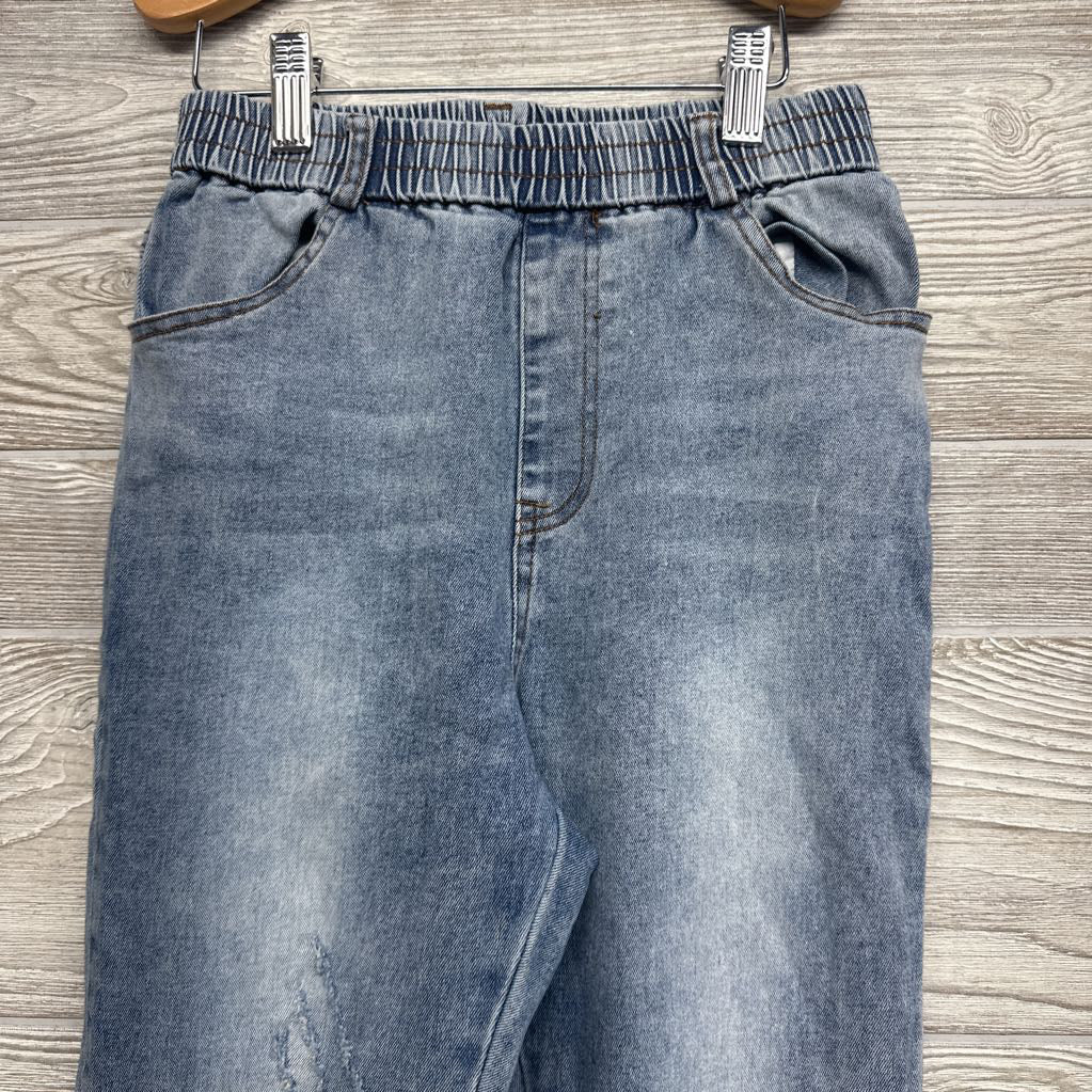 Pull On Jeans Frayed 8