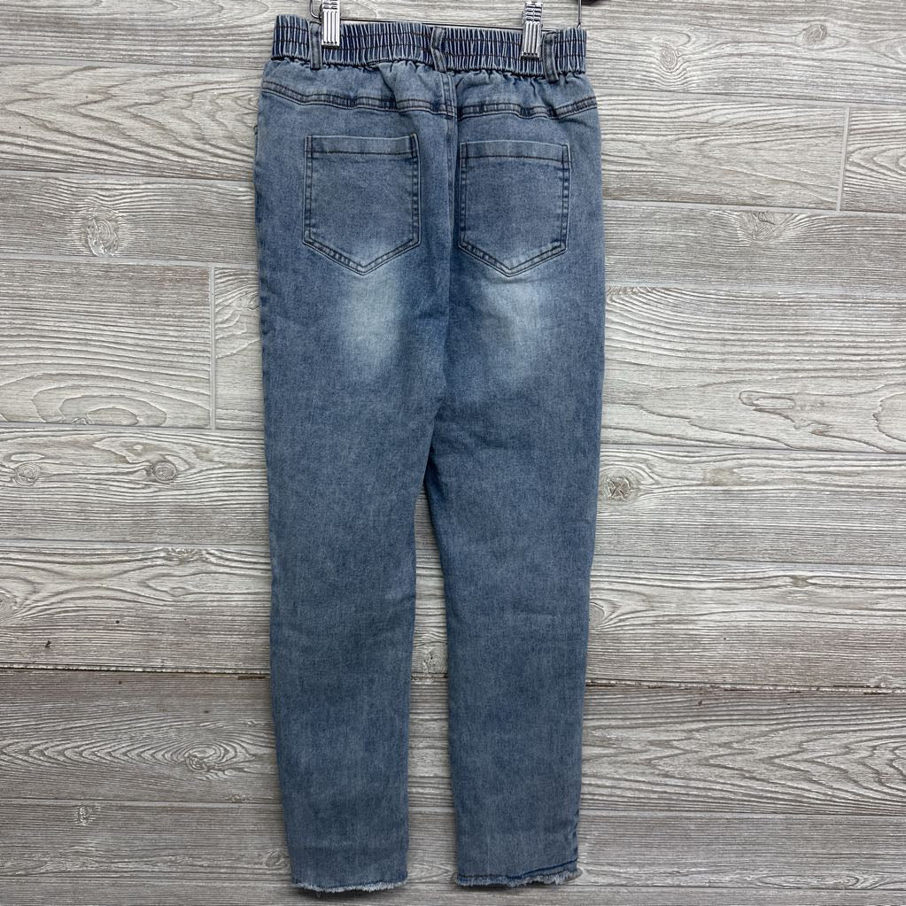 Pull On Jeans Frayed 8