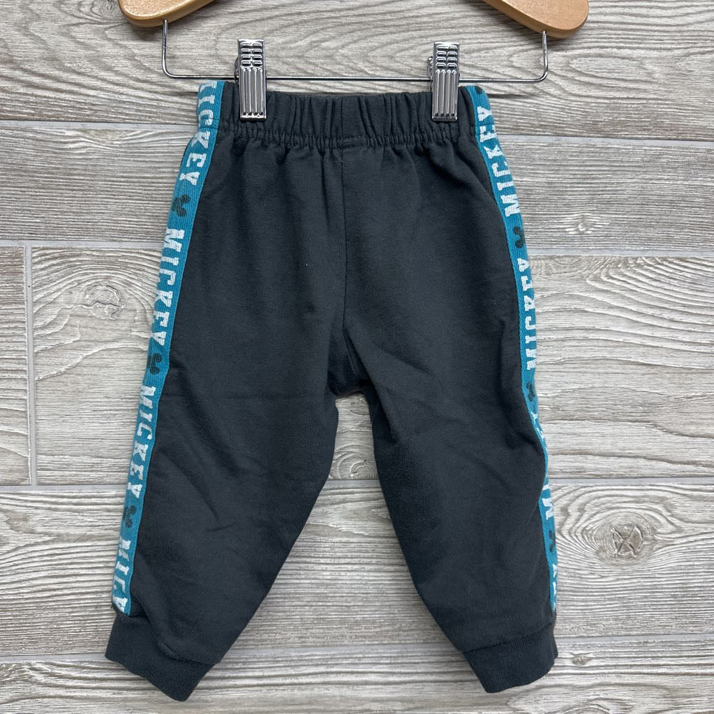 1/4 Zip Pullover Team Mickey Mouse & French Terry Joggers 12M