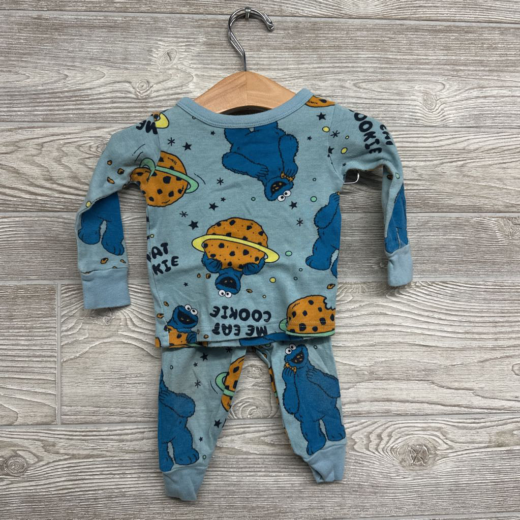 2 Pc LS PJs Cookie Monster Planets 12M