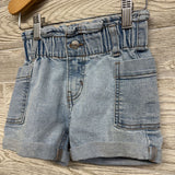 Denim Paperbag Shorts 4