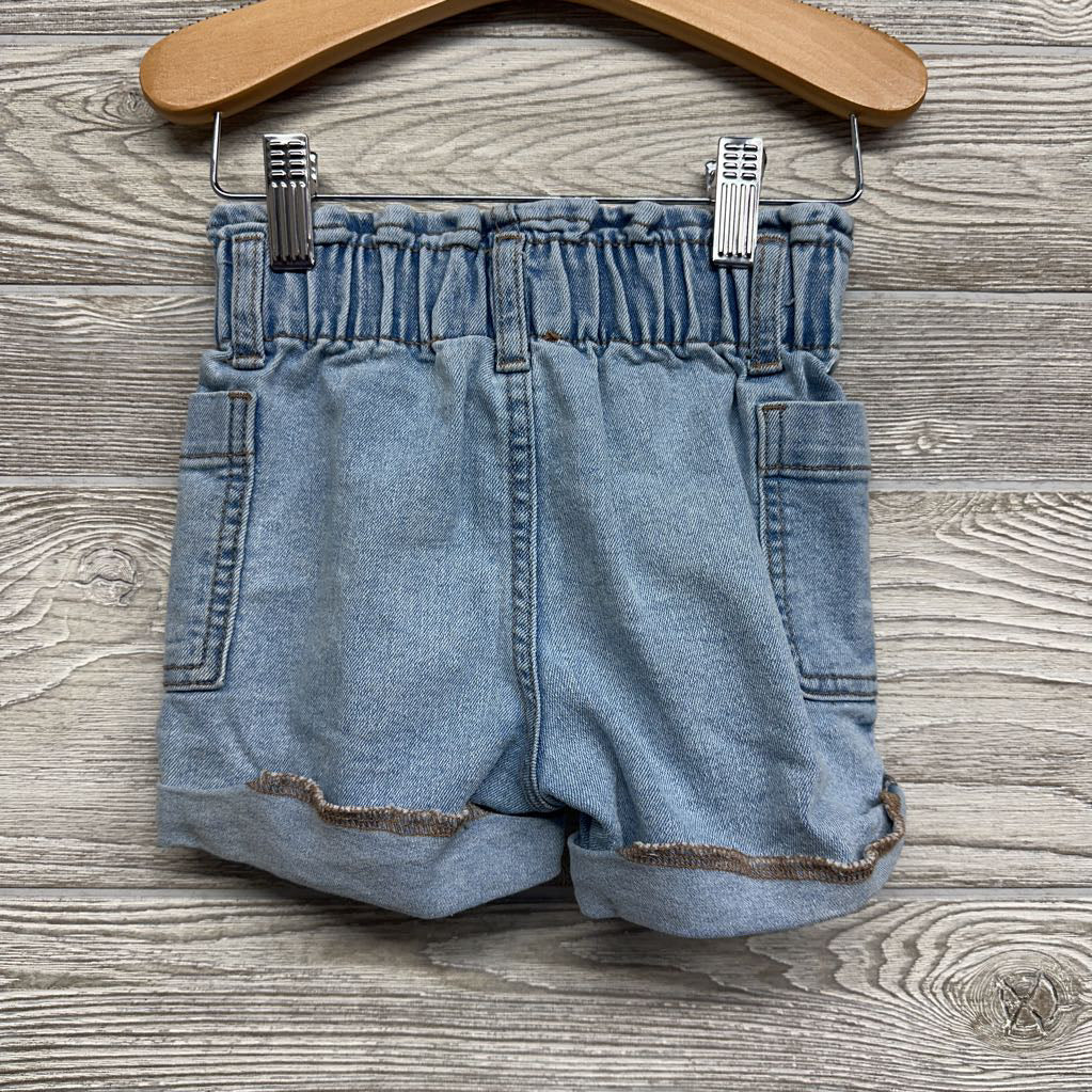 Denim Paperbag Shorts 4