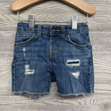 Denim Shorts Frayed 2T