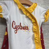 Iowa State Ruffle Bodysuit & Polka Dot Pants 6-9M