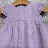 Sheer Textured Dot Dress & Bloomers 6M