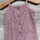 Romper Tank Top Flowers 6M