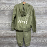 Jacket Peace Sign & Jogger Sweatpants 6-7