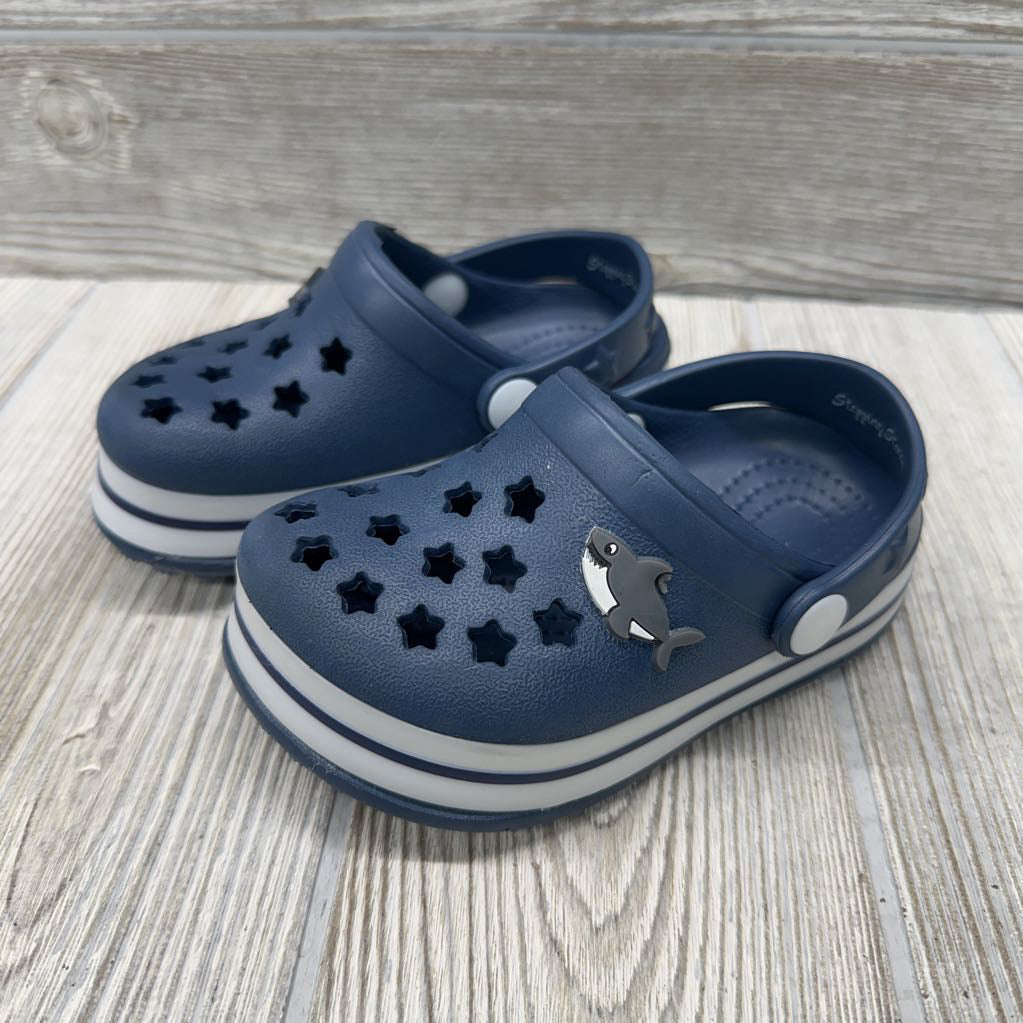 NEW Clog Shoes Sharks 5c