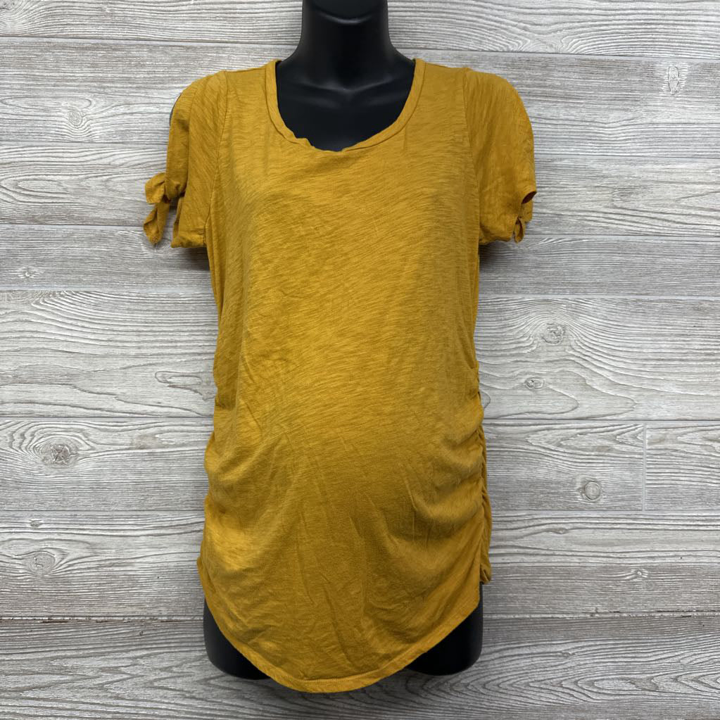 Scoop Neck Shirt Bow Shoulders Medium