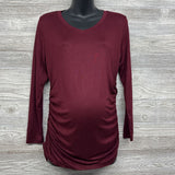 NEW LS Ruched Shirt Large