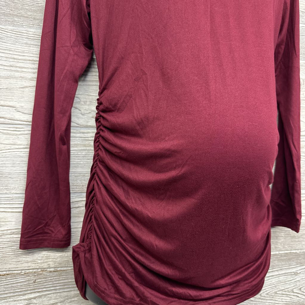 NEW LS Ruched Shirt Large