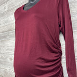 NEW LS Ruched Shirt Large