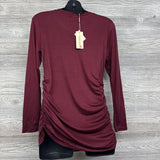 NEW LS Ruched Shirt Large