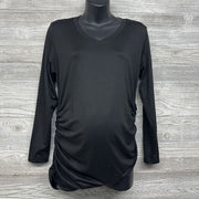 LS Ruched V Neck Shirt Large