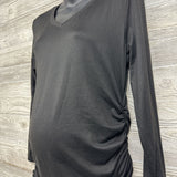 LS Ruched V Neck Shirt Large