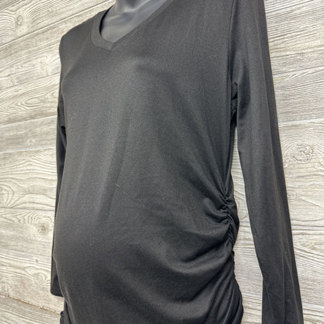 LS Ruched V Neck Shirt Large