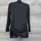LS Ruched V Neck Shirt Large