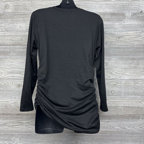 LS Ruched V Neck Shirt Large