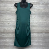 Ribbed Ruched Tank Dress Large