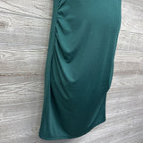 Ribbed Ruched Tank Dress Large