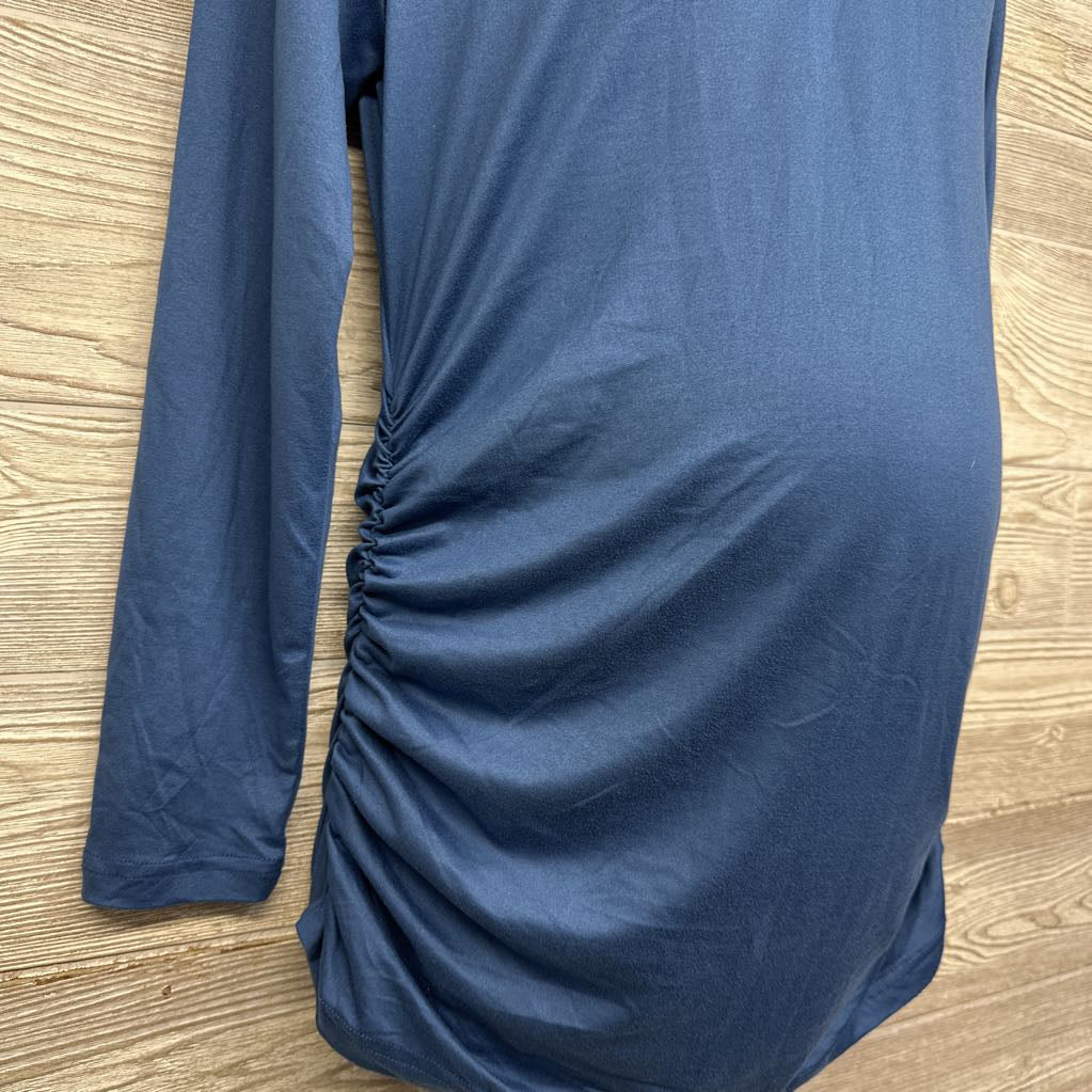LS Ruched V Neck Shirt Large