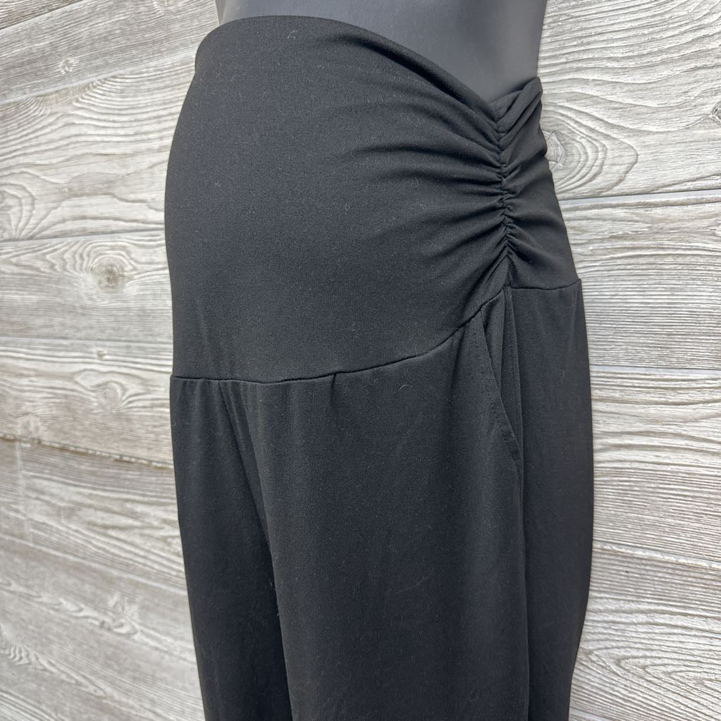Ruched Full Panel Flare Pants Large