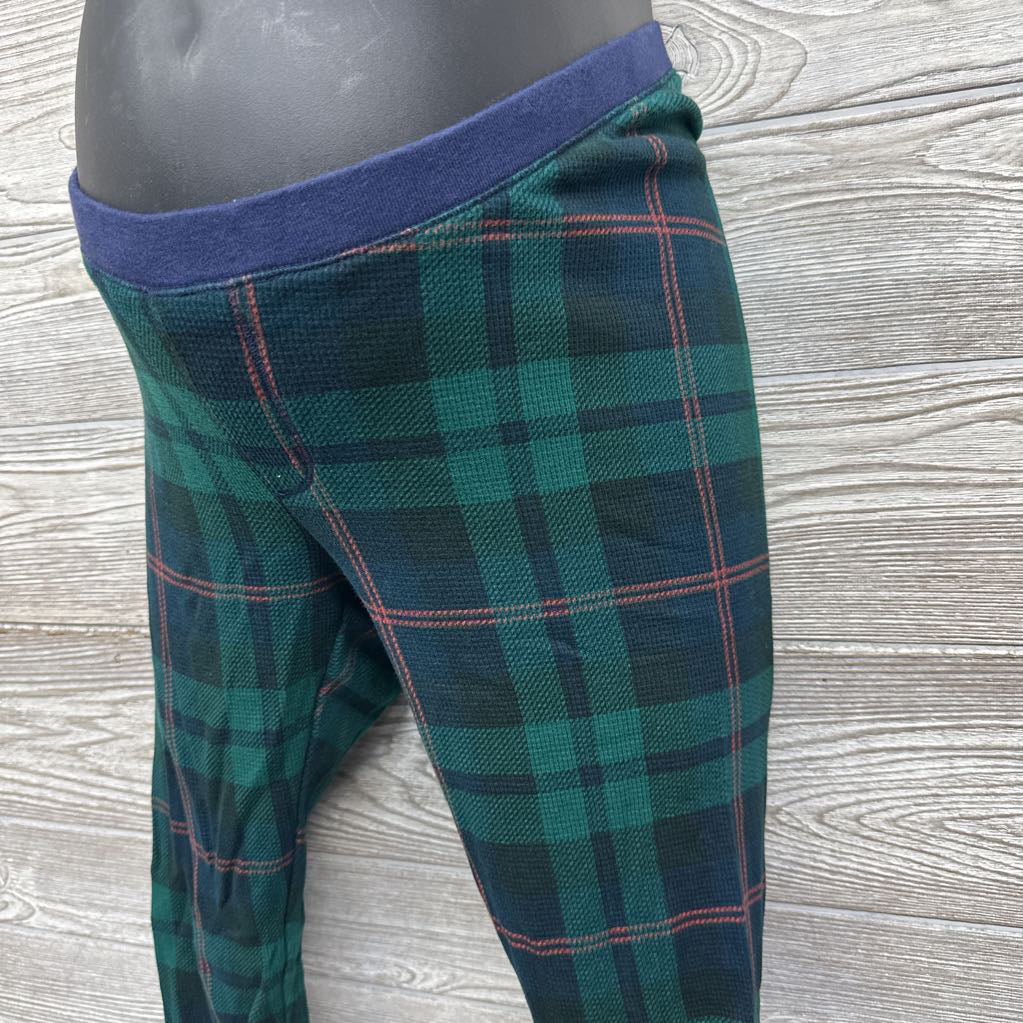 2 Pc LS Plaid Waffle Knit PJs Small