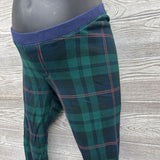 2 Pc LS Plaid Waffle Knit PJs Small
