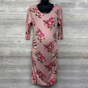 LS Ruched Dress Flowers Large