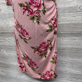 LS Ruched Dress Flowers Large