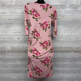 LS Ruched Dress Flowers Large